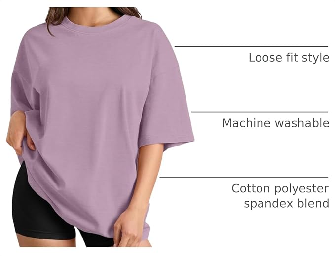 Oversized Workout Casual Summer Tee