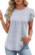Dressy Casual Short Sleeve Blouse